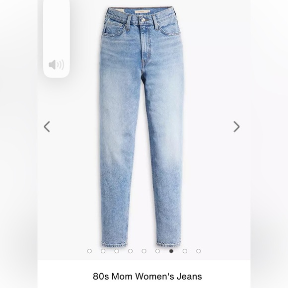 LEVI’S 80s MOM JEAN HI WAISTED TAPERED LEG 100% COTTON MOM JEAN IN MEDIUM WASH - Picture 7 of 16